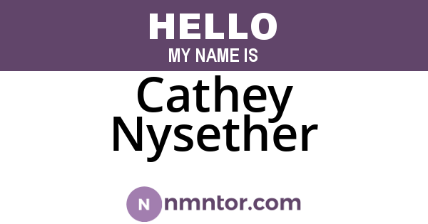 Cathey Nysether