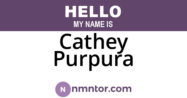 Cathey Purpura