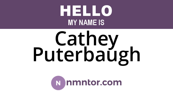 Cathey Puterbaugh