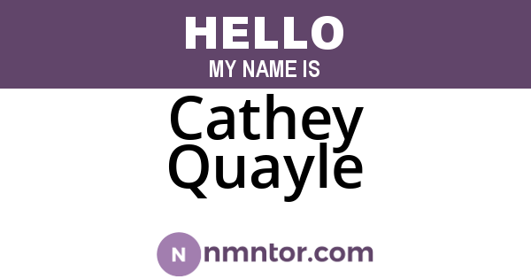 Cathey Quayle