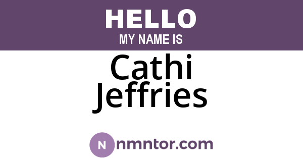 Cathi Jeffries