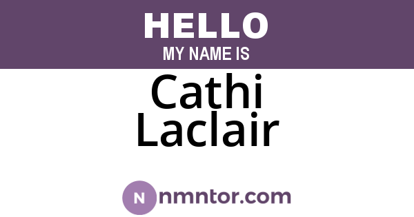 Cathi Laclair