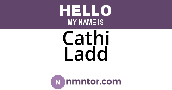Cathi Ladd