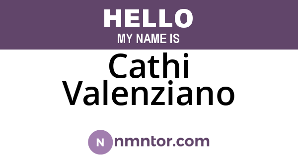 Cathi Valenziano