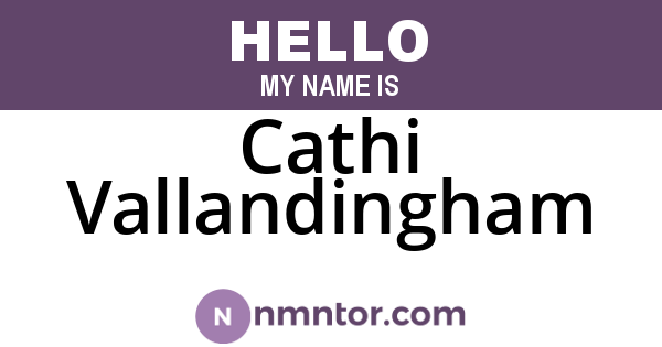 Cathi Vallandingham