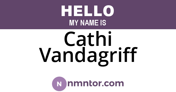 Cathi Vandagriff