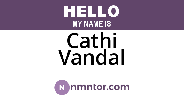 Cathi Vandal