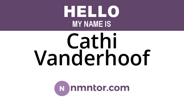 Cathi Vanderhoof