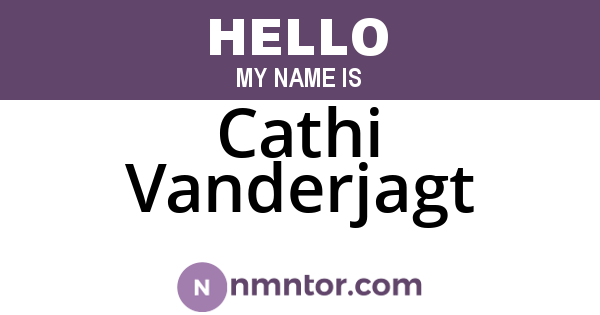 Cathi Vanderjagt