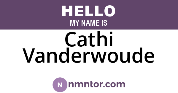Cathi Vanderwoude