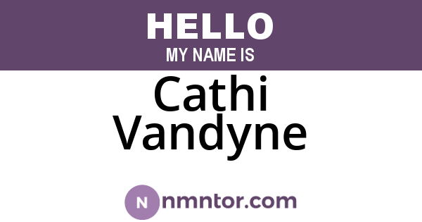 Cathi Vandyne