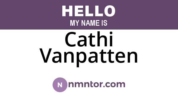 Cathi Vanpatten