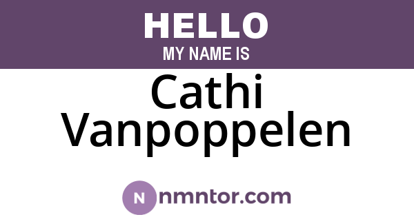 Cathi Vanpoppelen