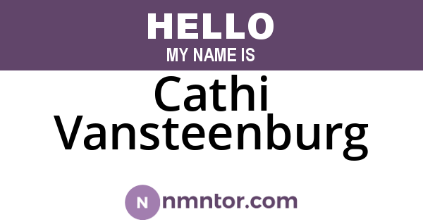 Cathi Vansteenburg