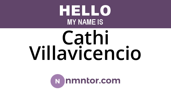 Cathi Villavicencio