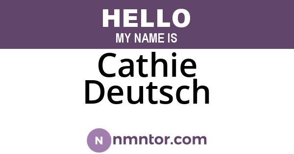Cathie Deutsch