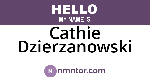 Cathie Dzierzanowski