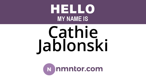 Cathie Jablonski