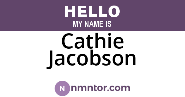 Cathie Jacobson