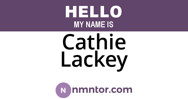 Cathie Lackey