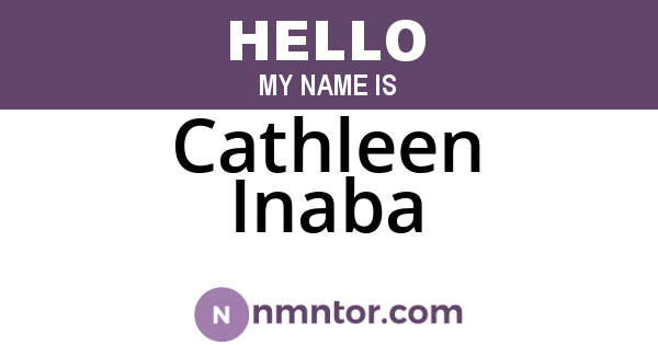 Cathleen Inaba