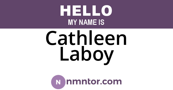 Cathleen Laboy