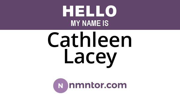 Cathleen Lacey
