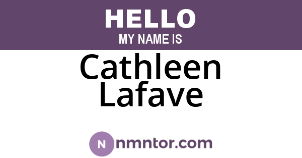 Cathleen Lafave
