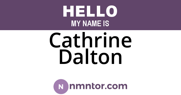 Cathrine Dalton