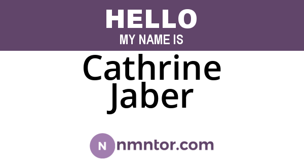 Cathrine Jaber