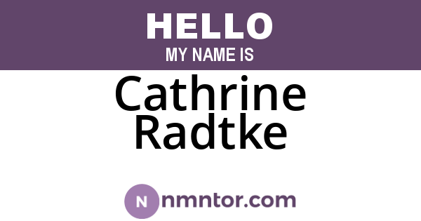 Cathrine Radtke