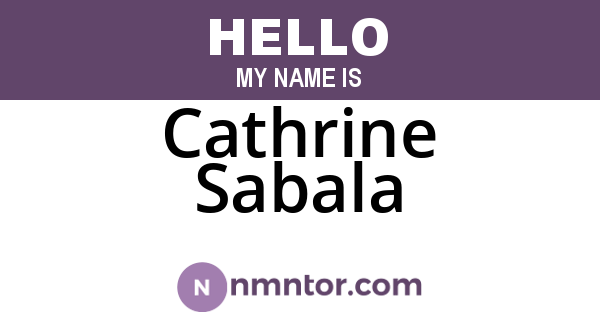 Cathrine Sabala