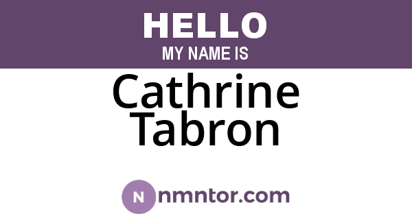 Cathrine Tabron