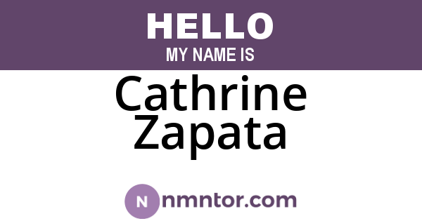 Cathrine Zapata