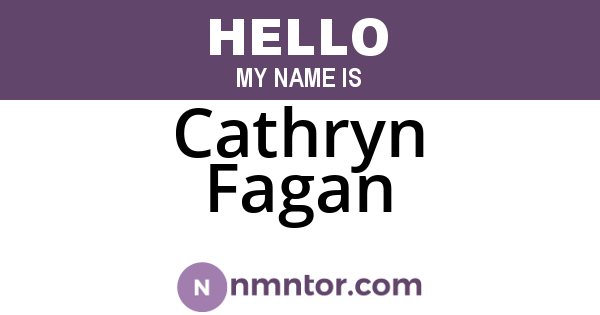 Cathryn Fagan