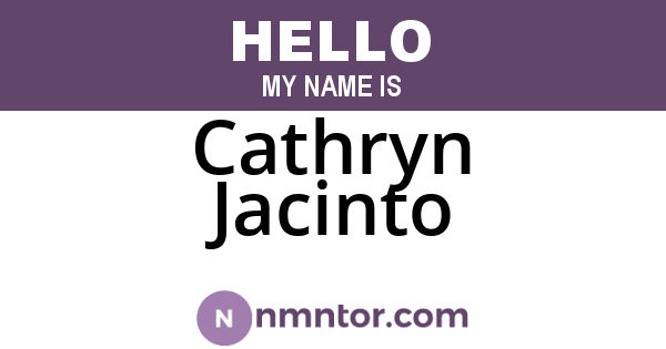 Cathryn Jacinto
