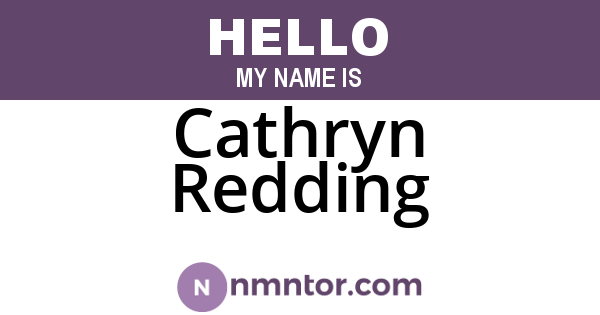 Cathryn Redding