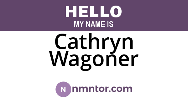 Cathryn Wagoner