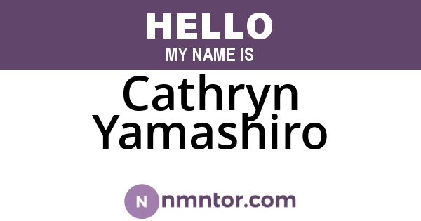 Cathryn Yamashiro