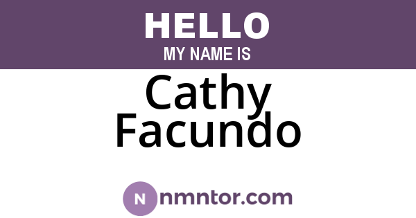Cathy Facundo