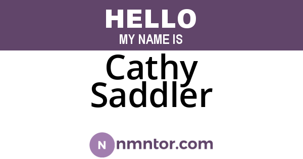 Cathy Saddler