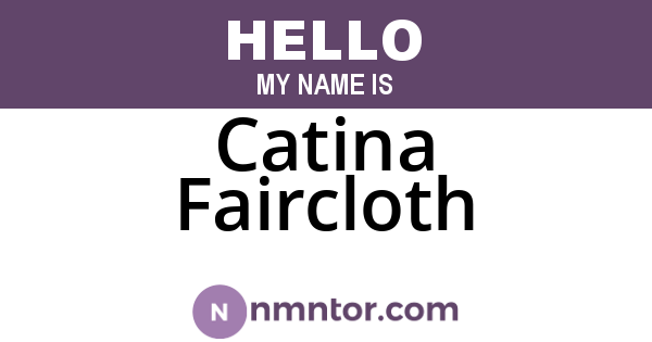 Catina Faircloth