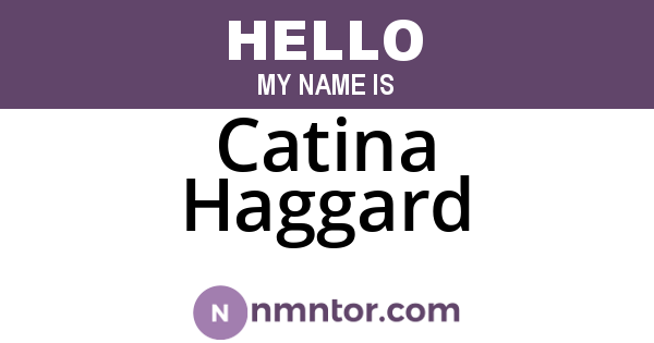 Catina Haggard