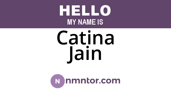 Catina Jain