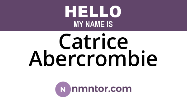 Catrice Abercrombie