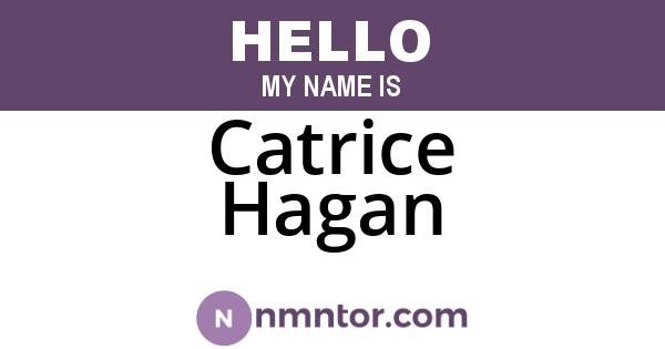 Catrice Hagan