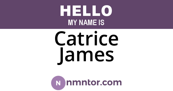 Catrice James