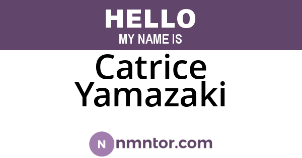 Catrice Yamazaki