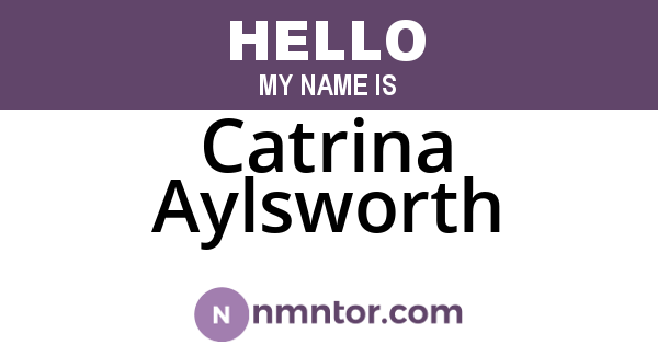 Catrina Aylsworth