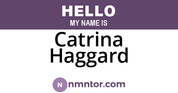 Catrina Haggard